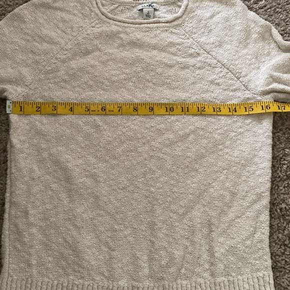 Women White LLBean Sweater 100% Cotton - Picture 5 of 8
